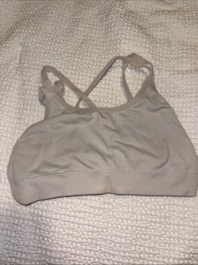 white RYKA sports bra strappy